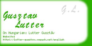 gusztav lutter business card